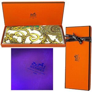 Hermès 100% Silk Les Tuileries Silk Scarf 90cm